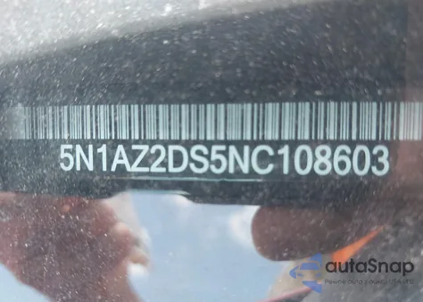 2022 Nissan Murano Platinum Intelligent Awd from USA, damaged, VIN 5N1AZ2DS5NC108603